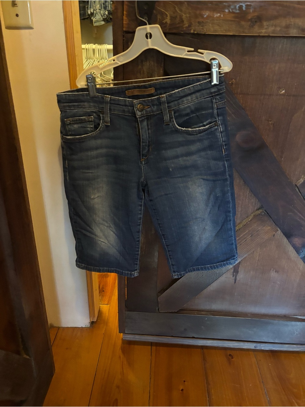 Joe's Jeans Dark Blue Denim Knee-Length Shorts